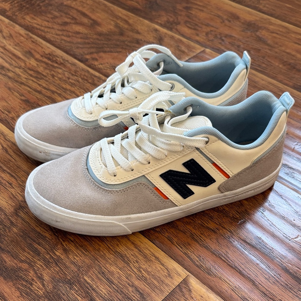 New Balance Men's Sneakers - Cream, Gray, and Black